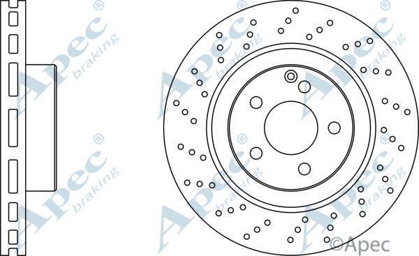 APEC BRAKING stabdžių diskas DSK2144